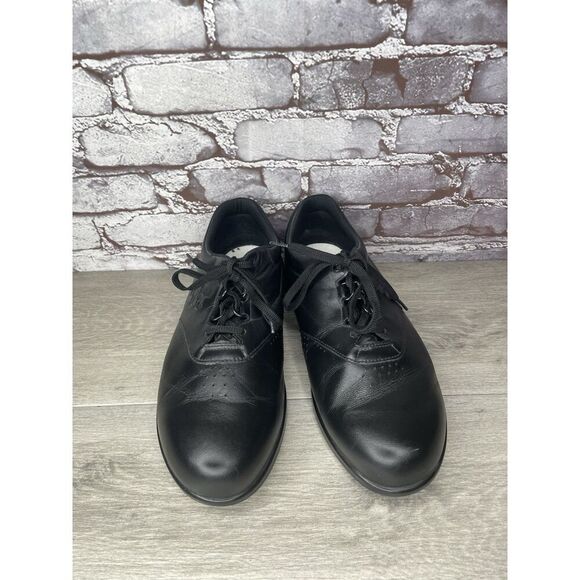 SAS Shoes Free Time Lace Casual Walking Sneakers Black Leather Men 12 W3 US/45EU - Picture 13 of 16